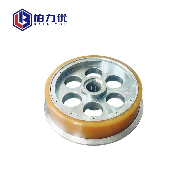 چرخ چرخ گردان چرخشی چرخشی صنعتی PVC/PU نارنجی